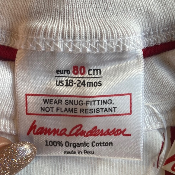 Hanna Anderson Santa Claus Unisex Pajama Set, 100% Organic Cotton, NWT - Picture 2 of 7